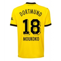 Borussia Dortmund Youssoufa Moukoko #18 Domáci futbalový dres 2023-24 Krátky Rukáv